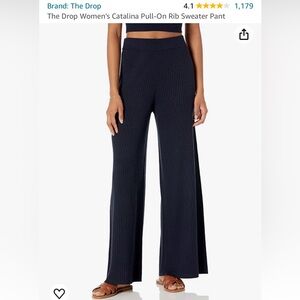 3 PAIRS !! Tan, Grey and Navy The Drop Catalina Wide Leg Sweater Pants